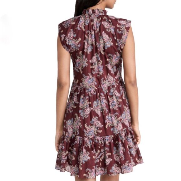 Veronica Beard Burgundy Zee Dress, Size 12 - Picture 2 of 7